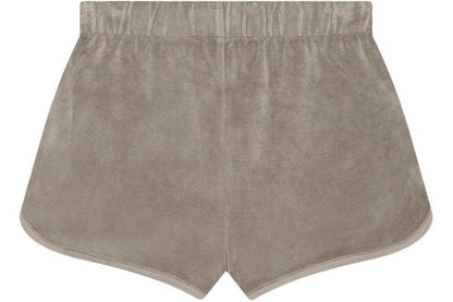 Fear of God Essentials Women's Velour Beach Short Desert Taupe