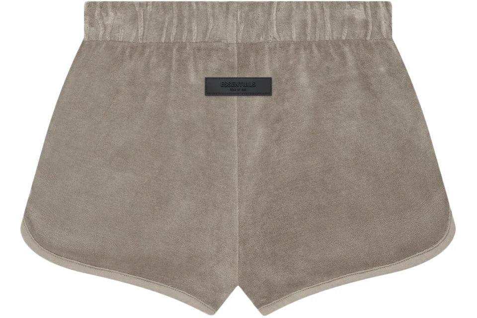 Fear of God Essentials Women's Velour Beach Short Desert Taupe