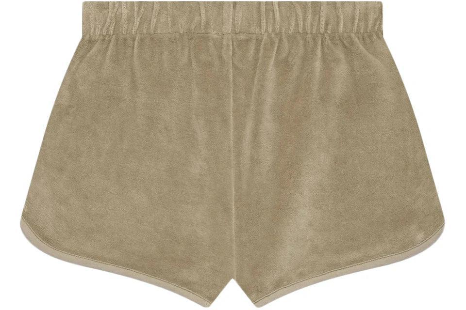 Fear of God Essentials Women's Velour Beach Short Oak