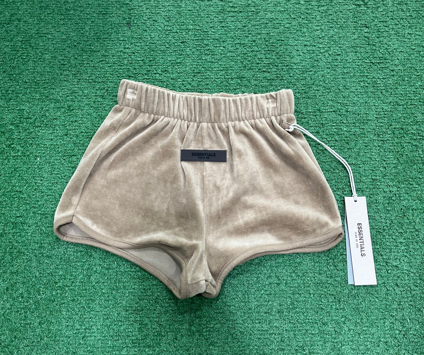 Fear of God Essentials Women's Velour Beach Short Oak