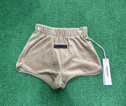 Fear of God Essentials Women's Velour Beach Short Oak
