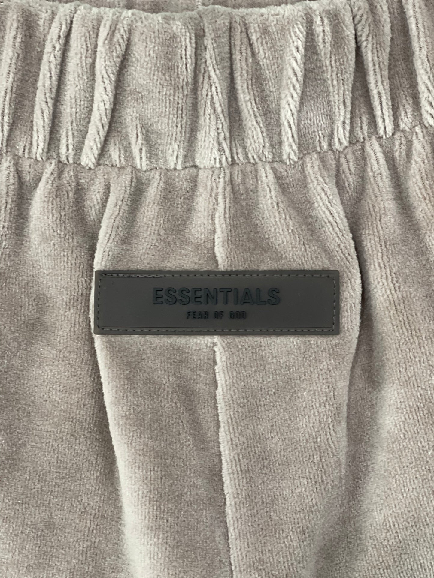 Fear of God Essentials Women's Velour Beach Short Desert Taupe