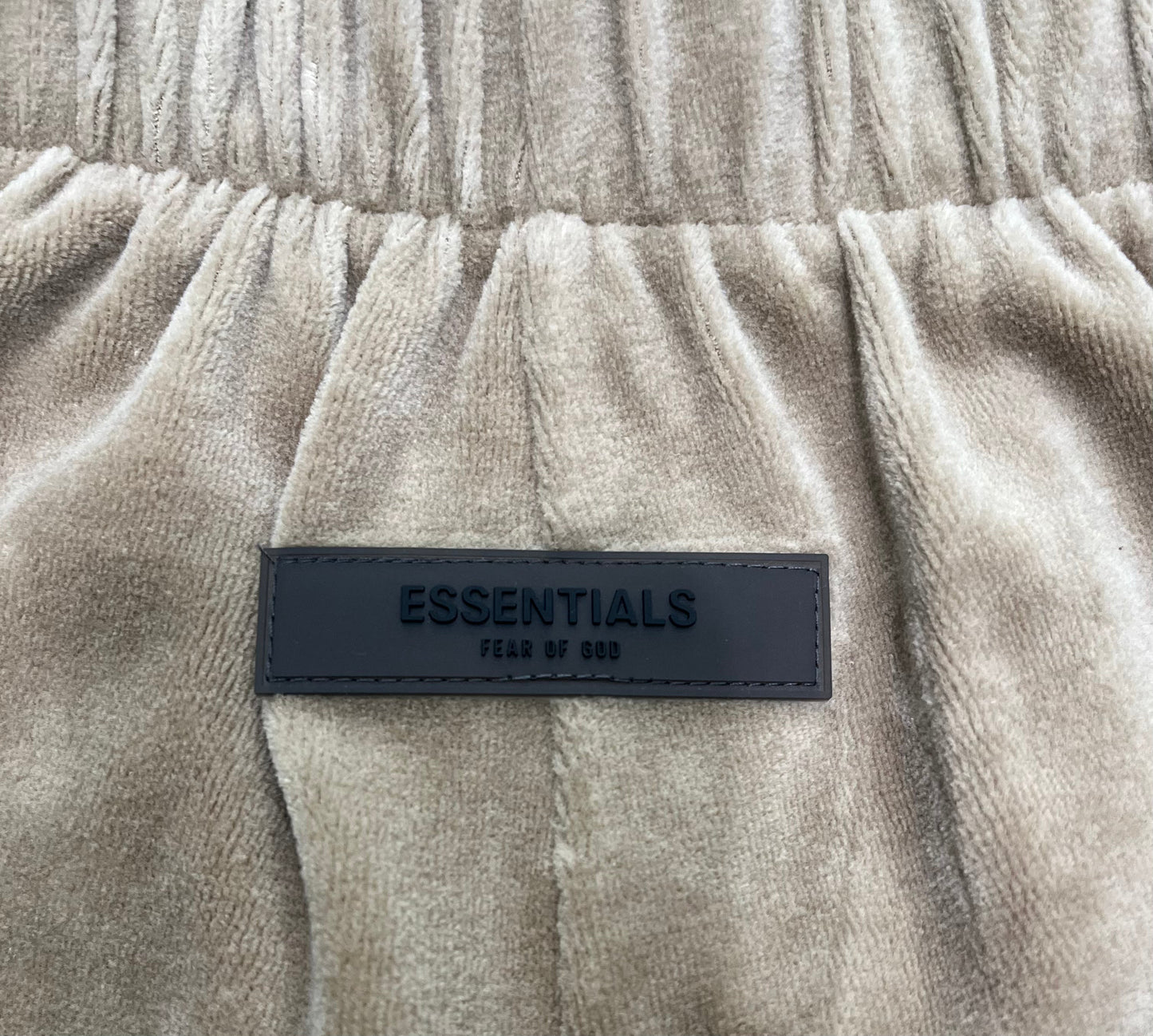 Fear of God Essentials Women's Velour Beach Short Oak